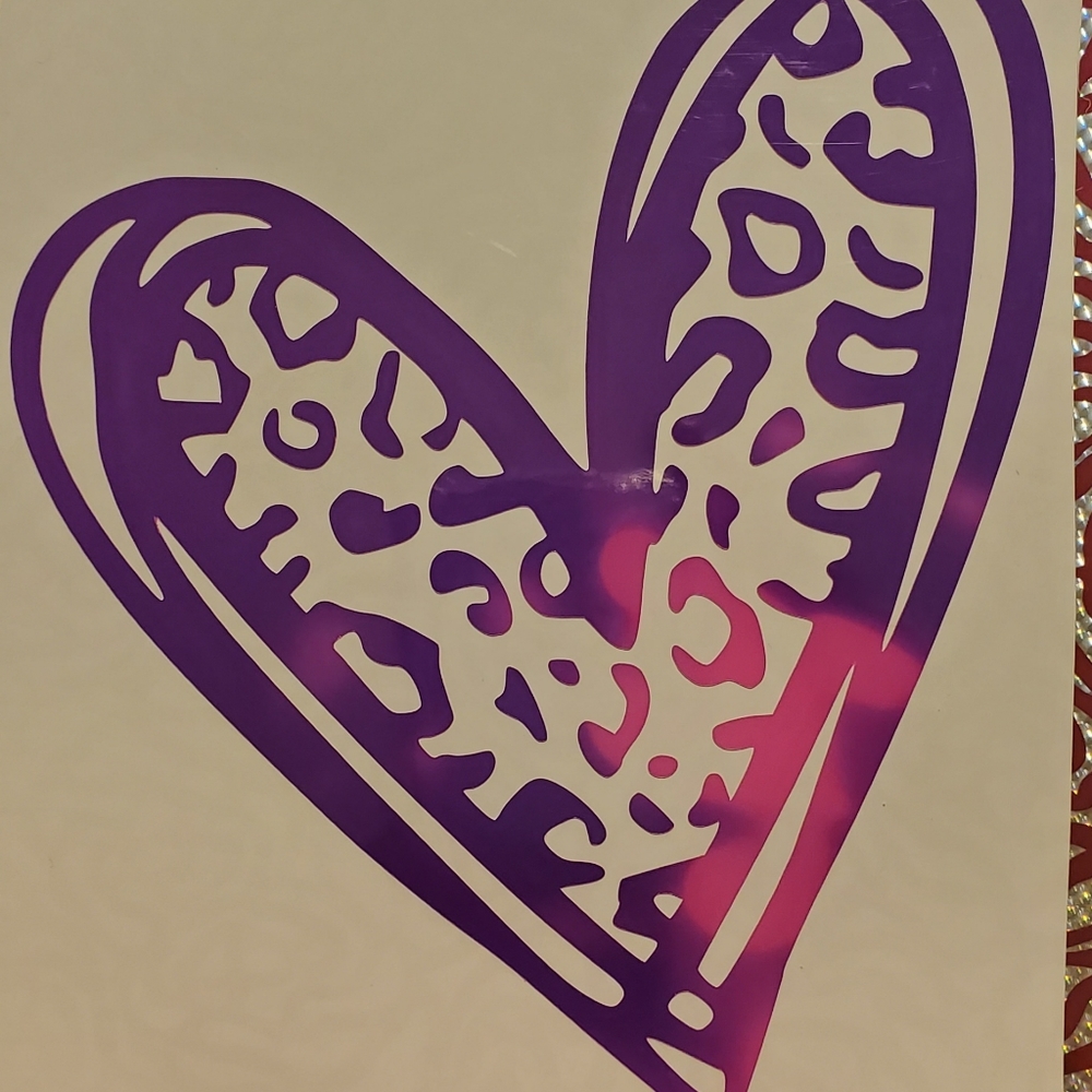 Color Changing Leopard Print Vinyl Decal